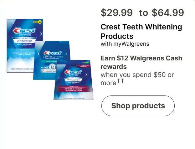 Crest Teeth Whitening Products