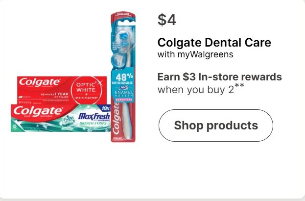 Colgate Dental Care at Walgreens