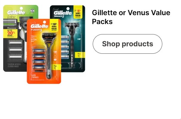 Gillette or Venus Value Packs