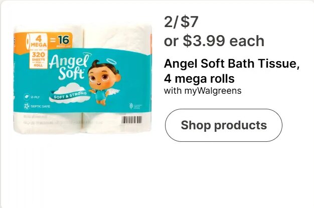 Angel Soft Bath Tissue at Walgreens