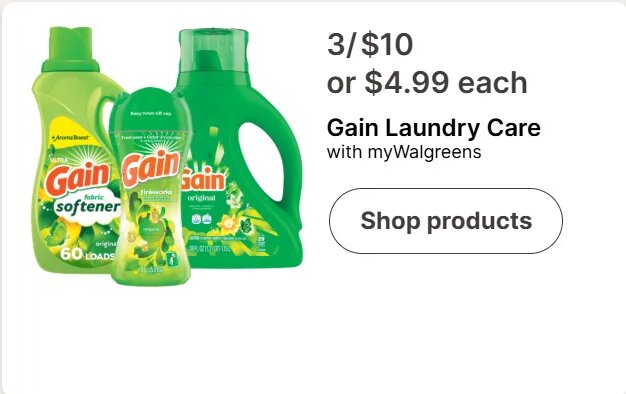 Gain Laundry Care at Walgreens
