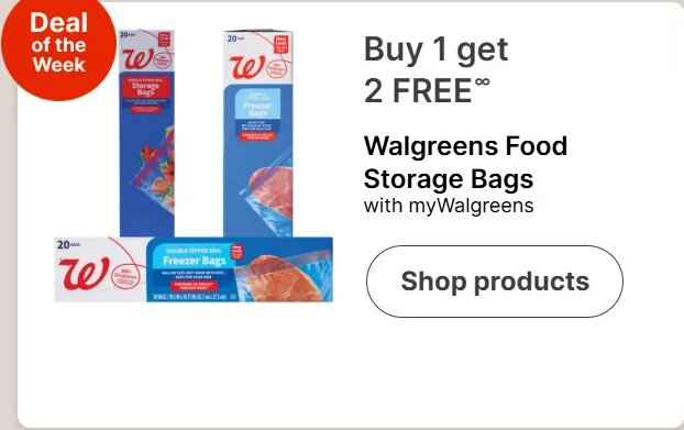 Walgreens Food Storage Bags