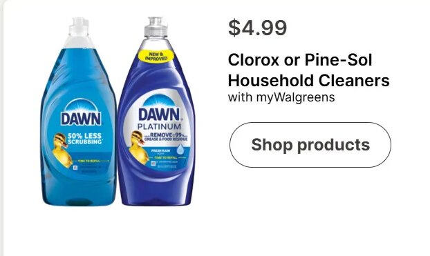 Clorox or Pine-Sol Household Cleaners