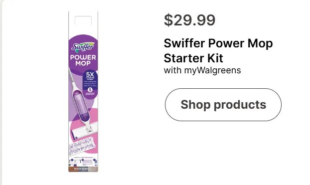 Swiffer Power Mop Starter Kit at Walgreens