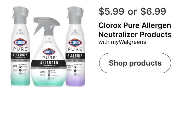Clorox Pure Allergen Neutralizer Products