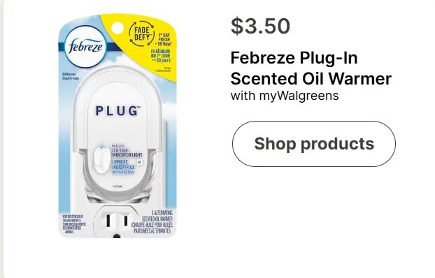 Febreze Plug-In Scented Oil Warmer