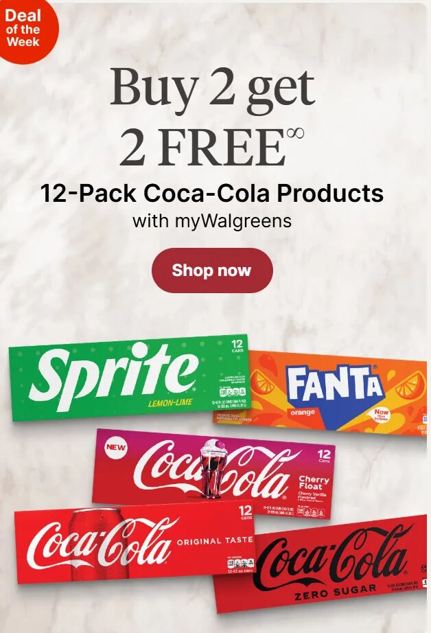 12-Pack Coca-Cola Products