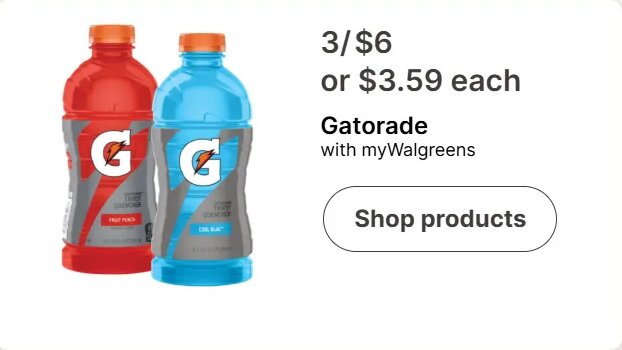 Gatorade at Walgreens