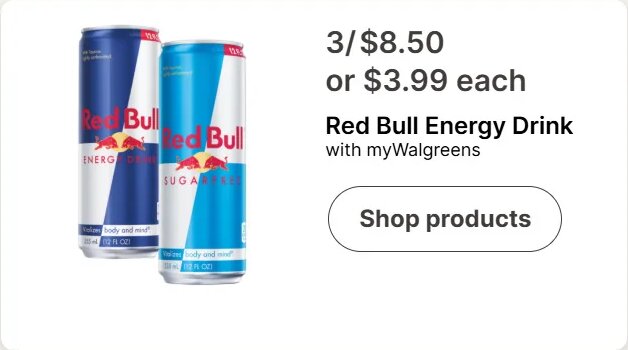 Red Bull Energy Drink at Walgreens