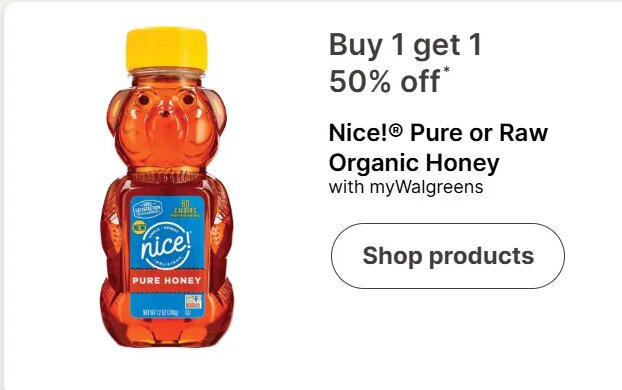 Nice! Pure or Raw Organic Honey