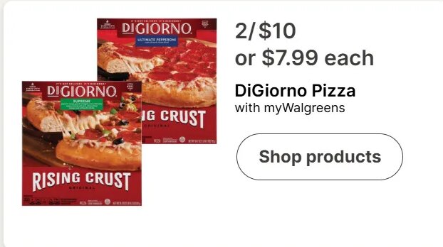 DiGiorno Pizza at Walgreens