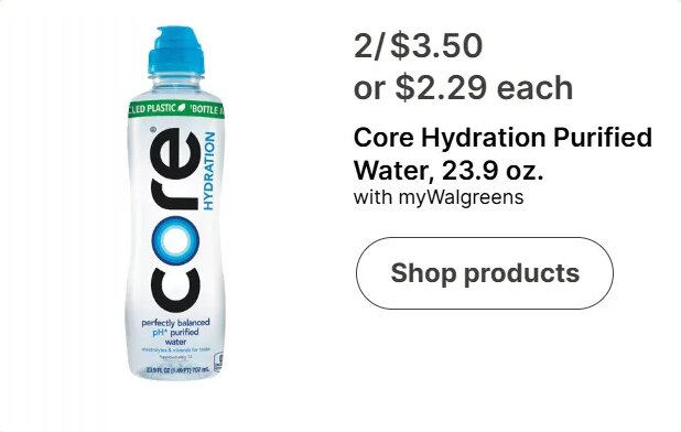 Core Hydration Purified Water