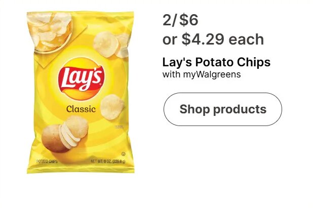 Lay's Potato Chips at Walgreens