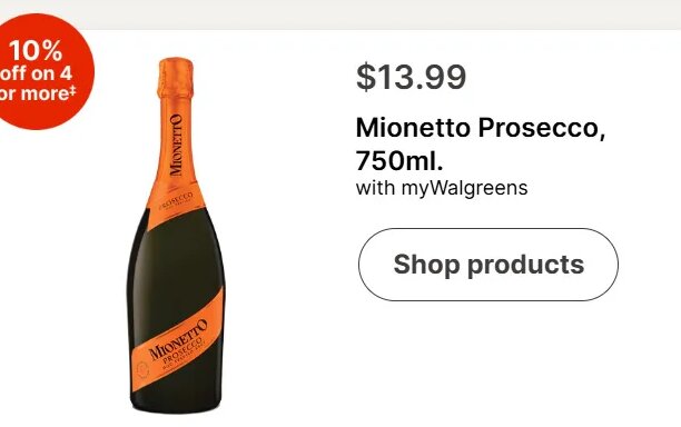 Mionetto Prosecco, 750ml. at Walgreens