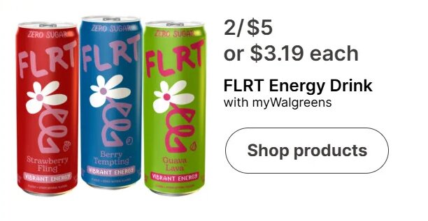 FLRT Energy Drink at Walgreens