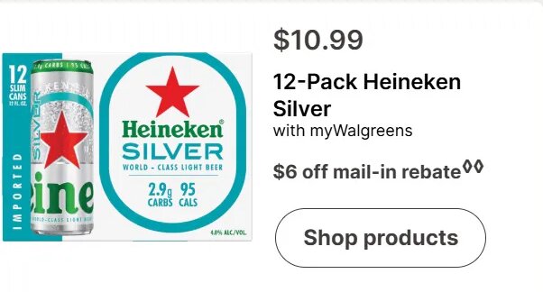 12-Pack Heineken Silver at Walgreens