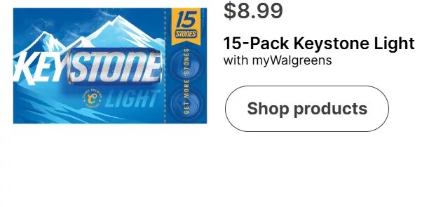 15-Pack Keystone Light