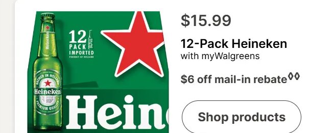 12-Pack Heineken at Walgreens