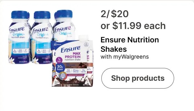 Ensure Nutrition Shakes