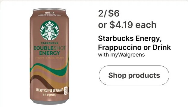 Starbucks Energy, Frappuccino or Drink