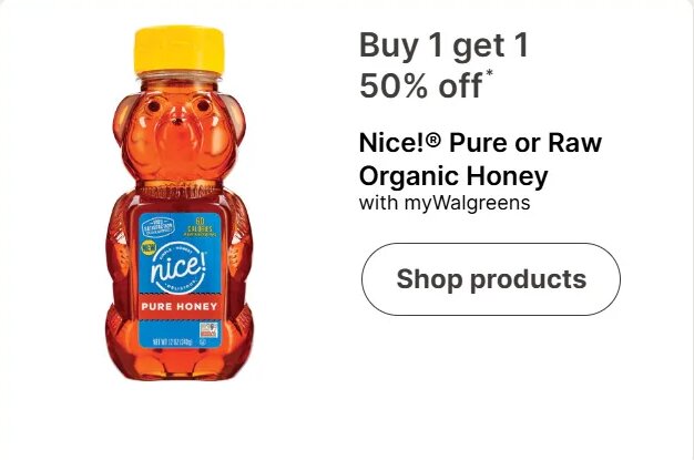 Nice! Pure or Raw Organic Honey