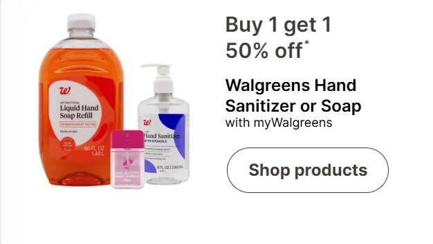 Walgreens Hand Sanitizer or Soap