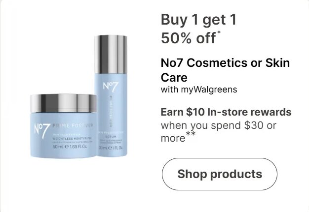 No7 Cosmetics or Skin Care