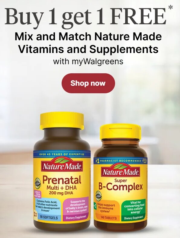 Nature Made Vitamins and Supplements