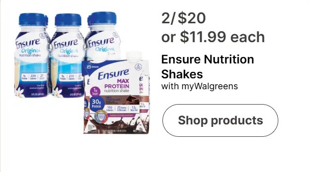 Ensure Nutrition Shakes