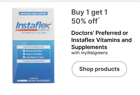Doctors' Preferred or Instaflex Vitamins and Supplements