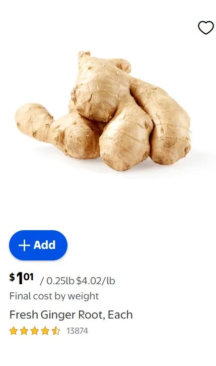 Fresh Ginger Root