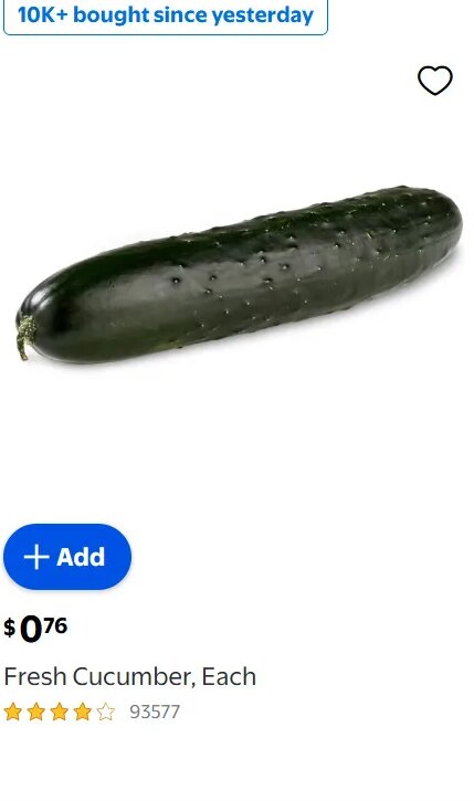 Fresh Cucumber