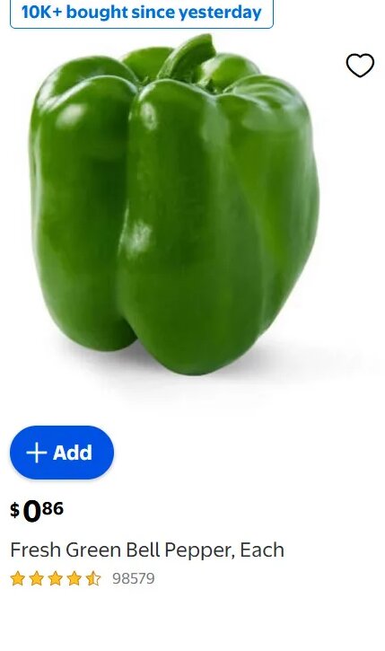 Fresh Green Bell Pepper