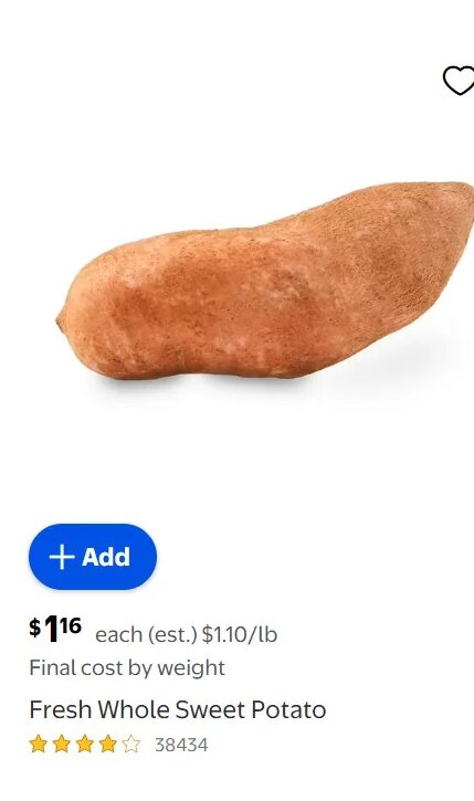 Fresh Whole Sweet Potato