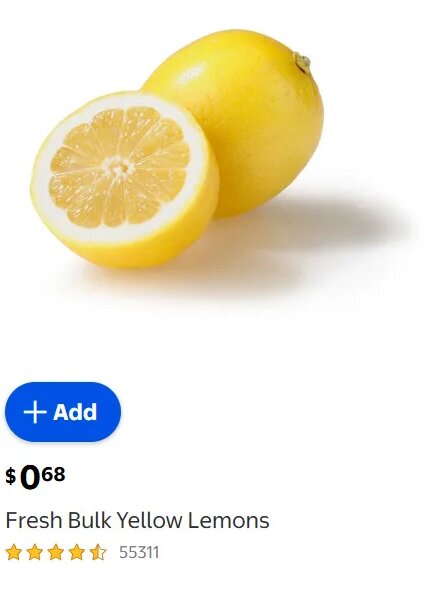 Fresh Bulk Yellow Lemons