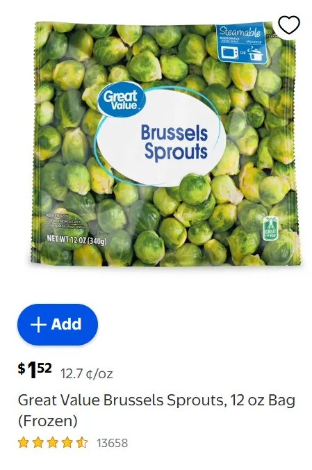 Great Value Brussels Sprouts