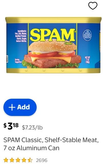 SPAM Classic, Shelf-Stable Meat at Walmart