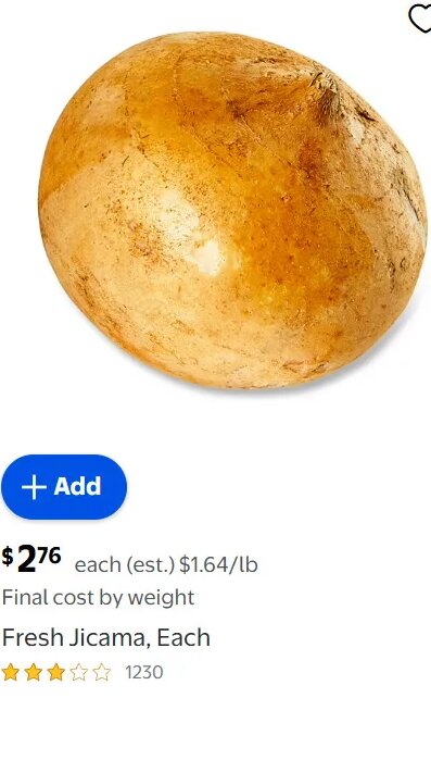 Fresh Jicama, Each