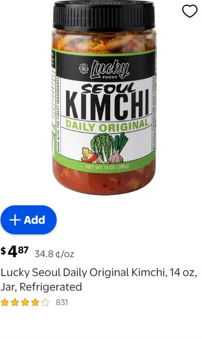 Lucky Seoul Daily Original Kimchi