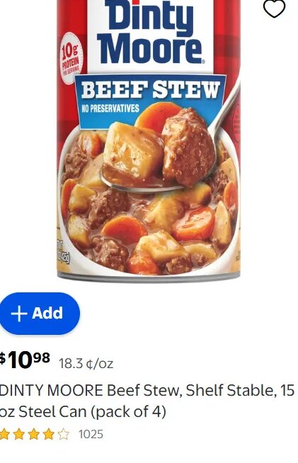 DINTY MOORE Beef Stew, Shelf Stable