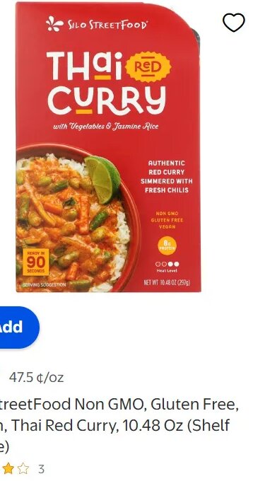 Silo StreetFood Non GMO, Gluten Free, Vegan, Thai Red Curry