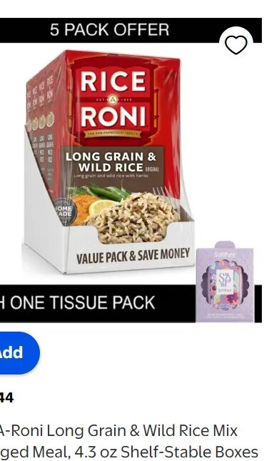 Rice-A-Roni Long Grain & Wild Rice Mix Packaged Meal