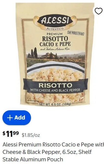 Alessi Premium Risotto Cacio e Pepe