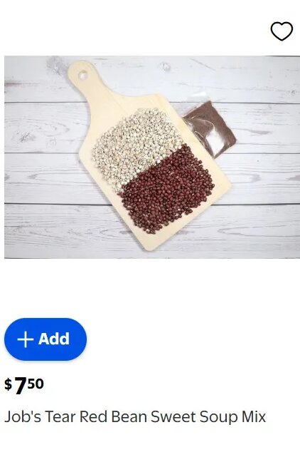 Job's Tear Red Bean Sweet Soup Mix at Walmart