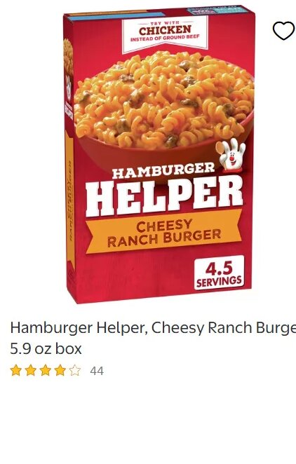 Hamburger Helper, Cheesy Ranch Burger