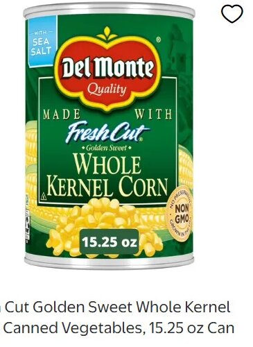 Fresh Cut Golden Sweet Whole Kernel Corn