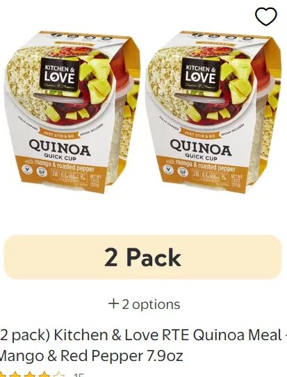 Kitchen & Love RTE Quinoa Meal - Mango & Red Pepper