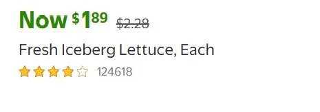 Fresh Iceberg Lettuce, Each