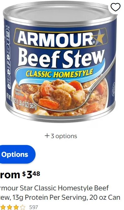 Armour Star Classic Homestyle Beef Stew