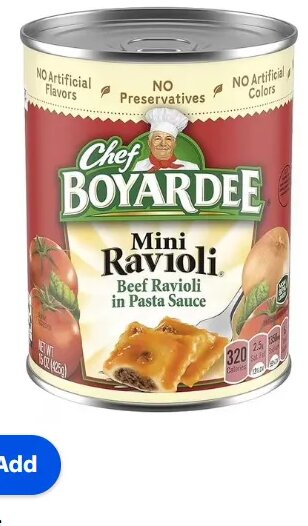 Chef Boyardee Mini Ravioli